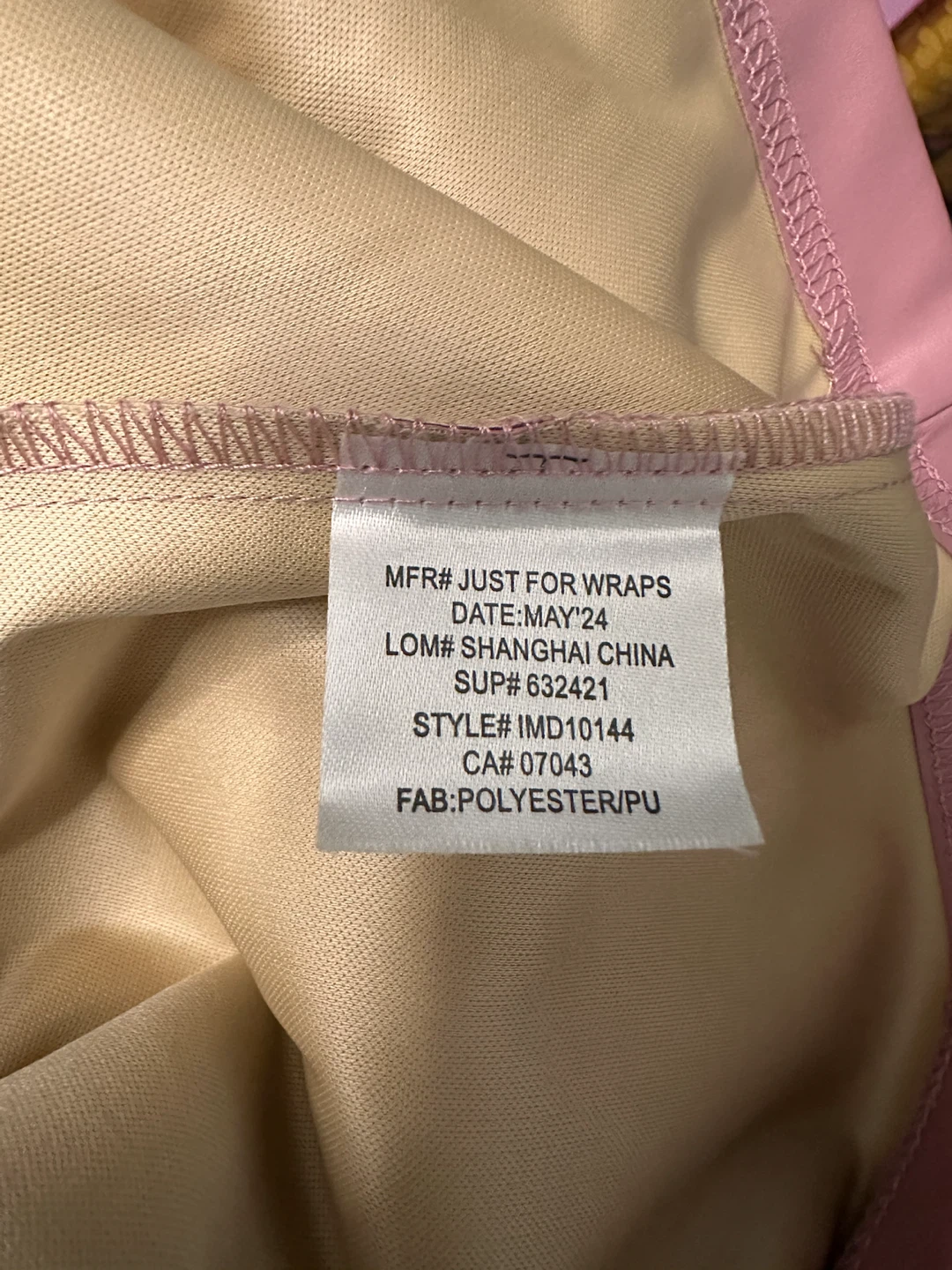 Paper Doll Pink Faux Leather Button Front Dress Size 12 - photo 3