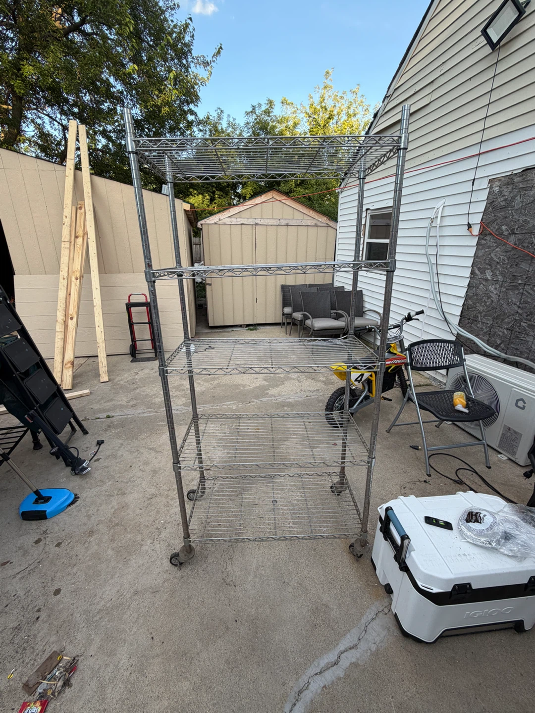 Wire Shelving Rack with Wheels