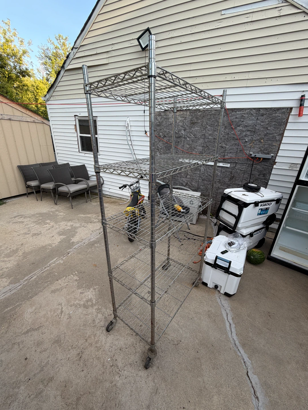 Wire Shelving Rack with Wheels - photo 2