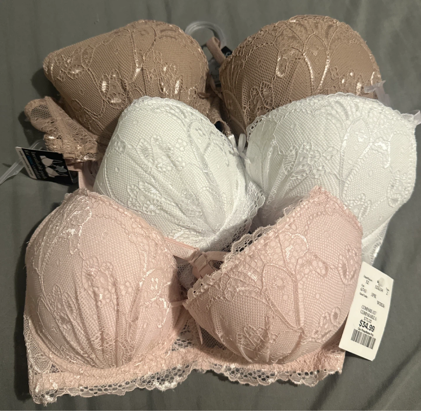 Pack of 3 Bras - NEW