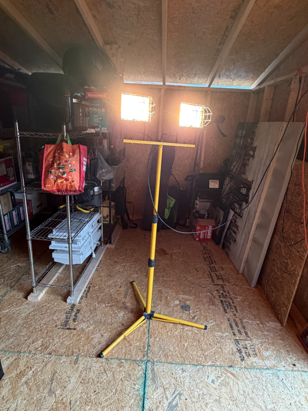 Luminar Work Twin Lamp Halogen Shop Light