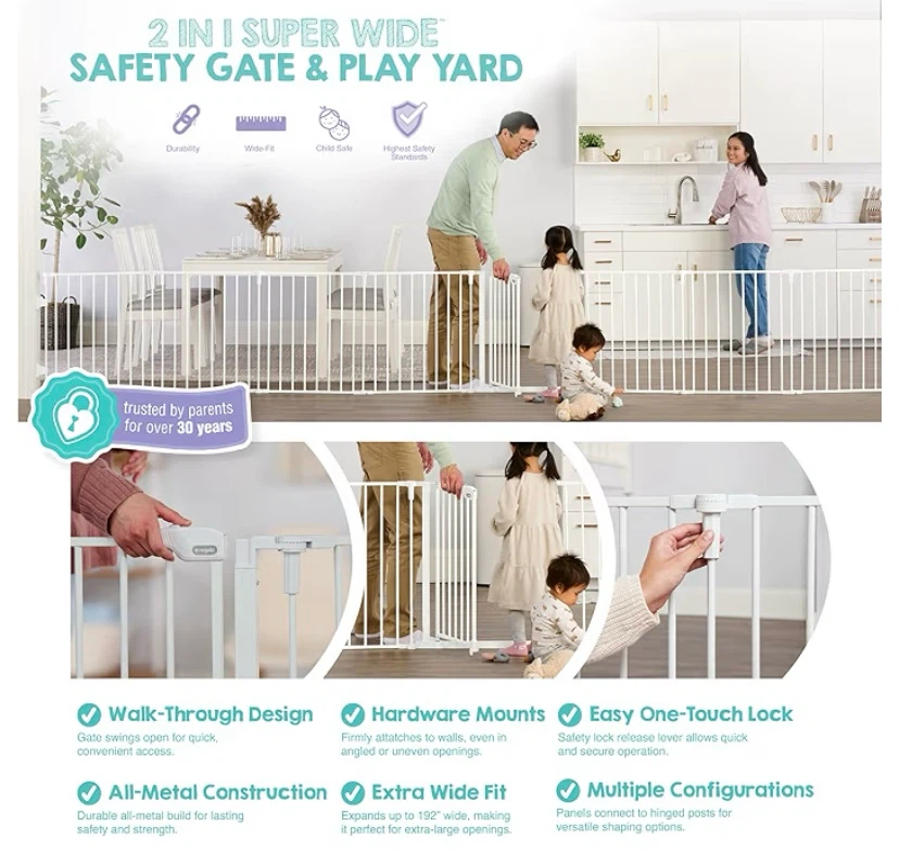2 in 1 baby gate/play yard New in box - photo 2