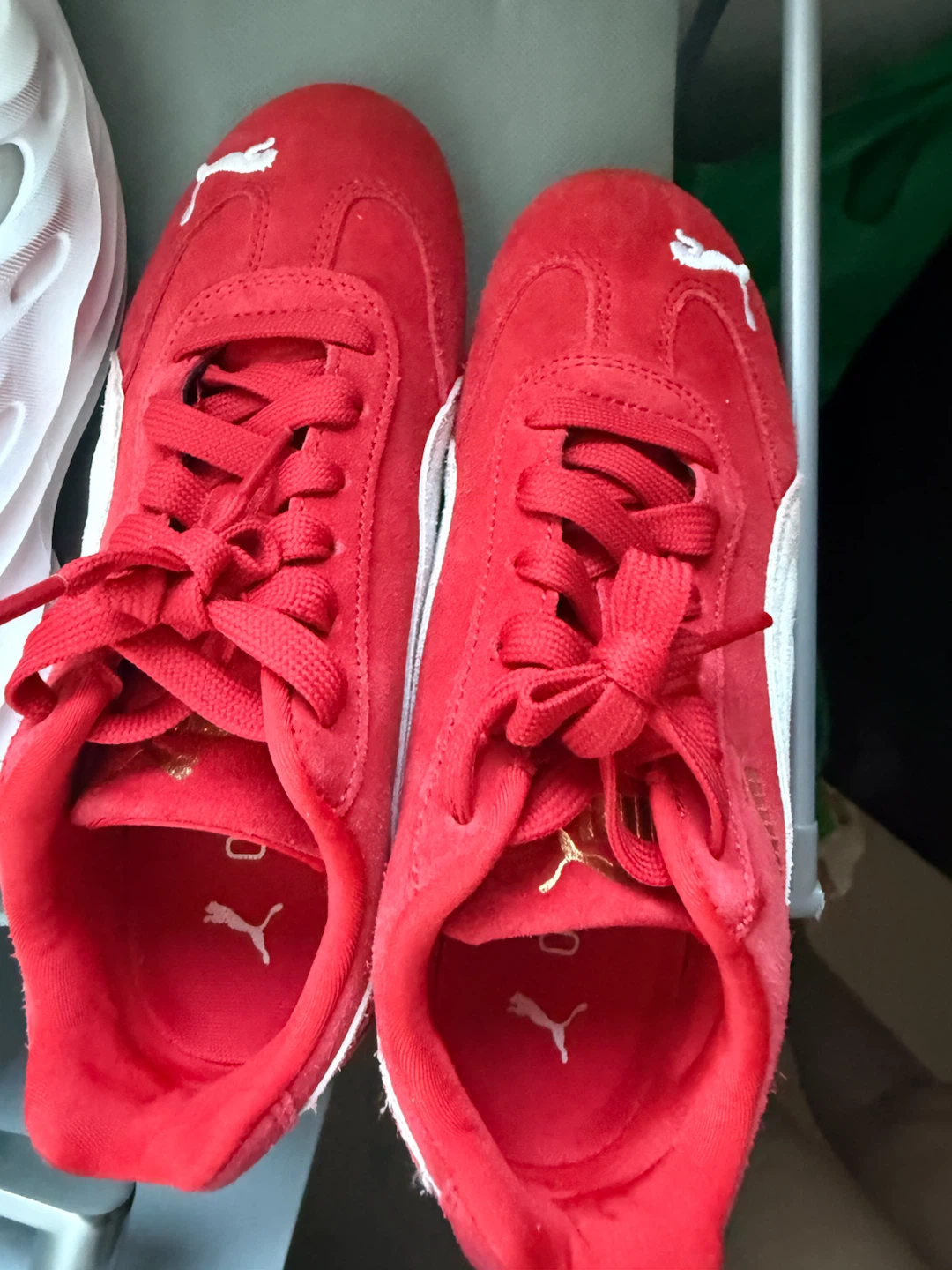 Red Puma Sneakers size 6.5-7