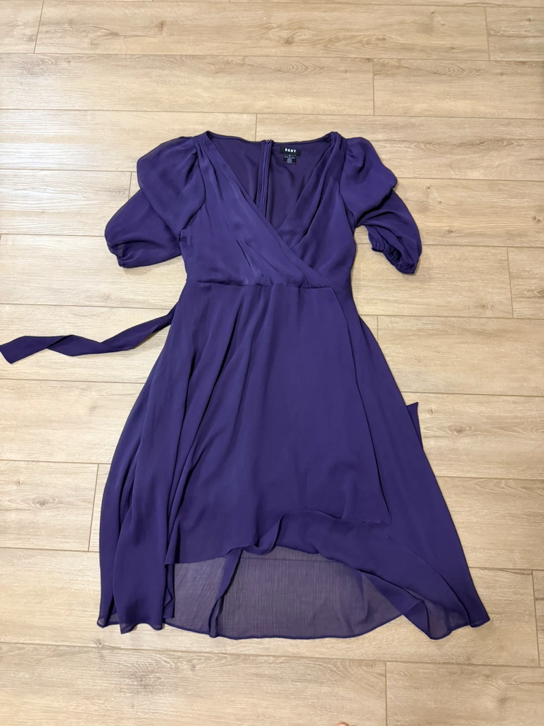 DKNY Purple wrap Dress