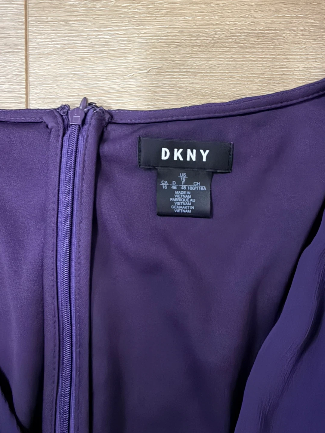 DKNY Purple wrap Dress - photo 2