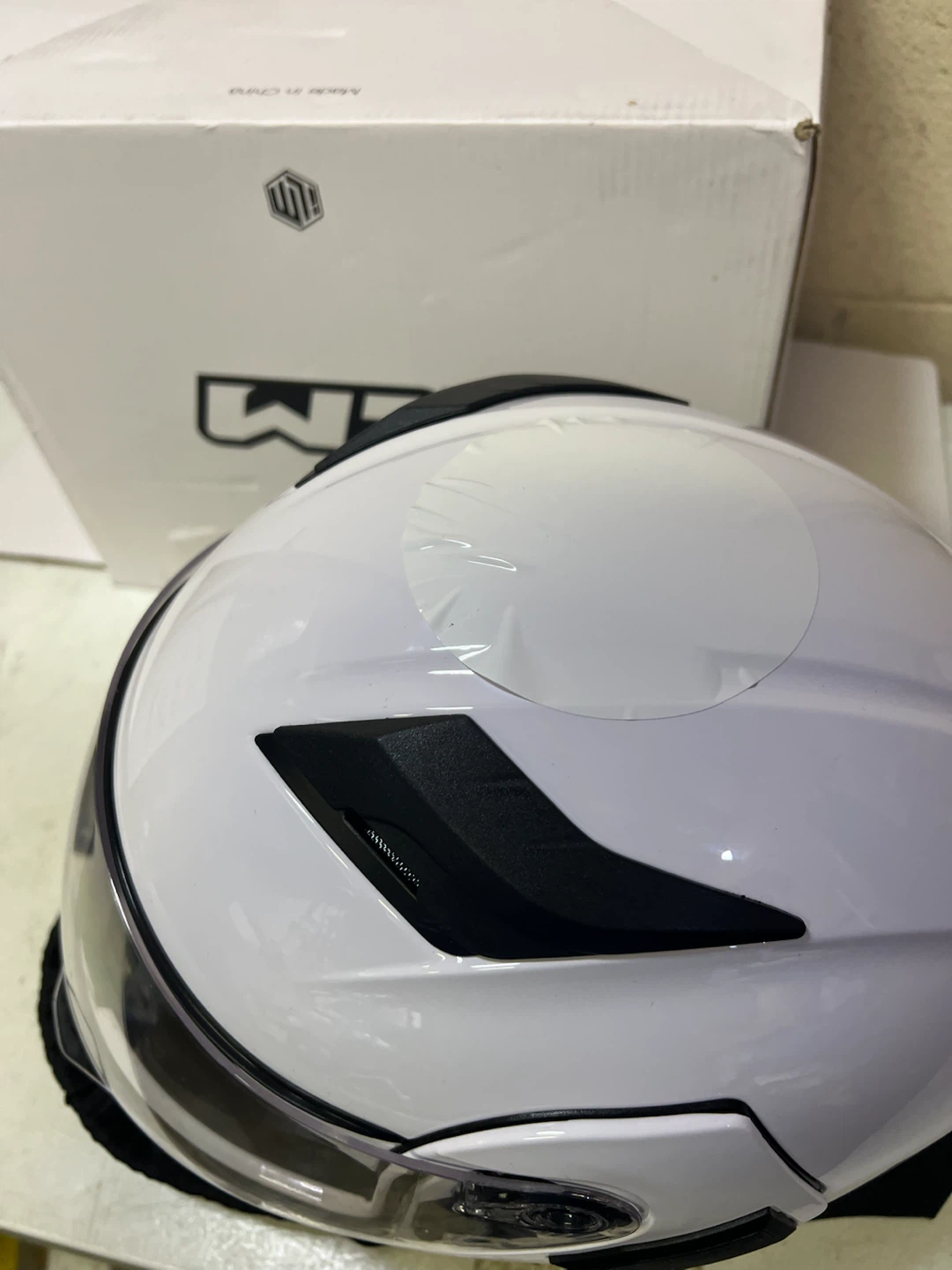 ILM Motorcycle Helmet White - Led - Medium - photo 2