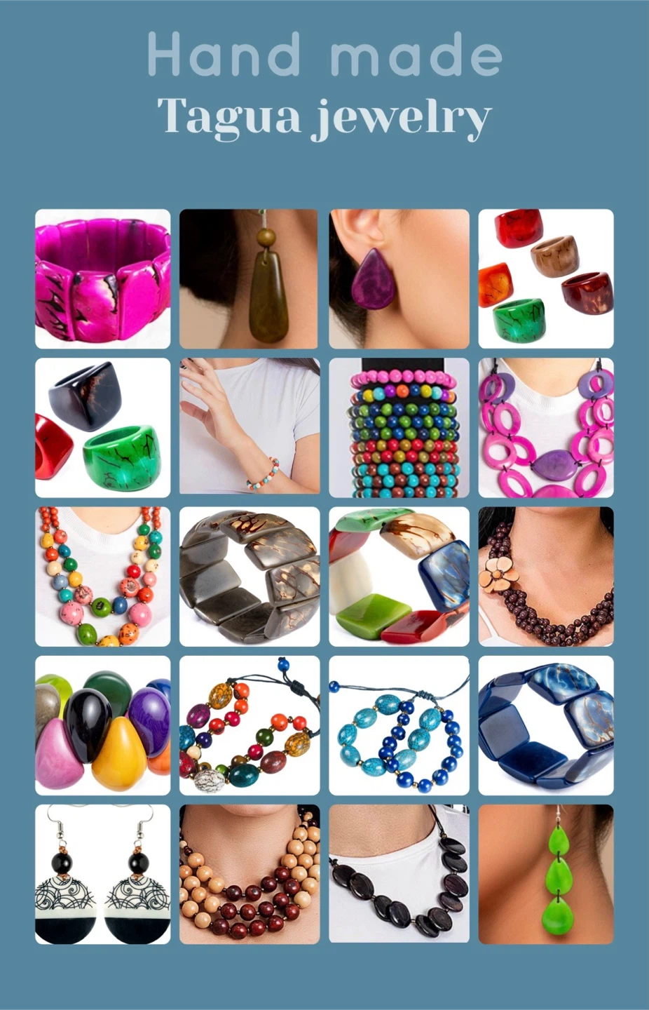 Handmade Tagua Nut Jewelry