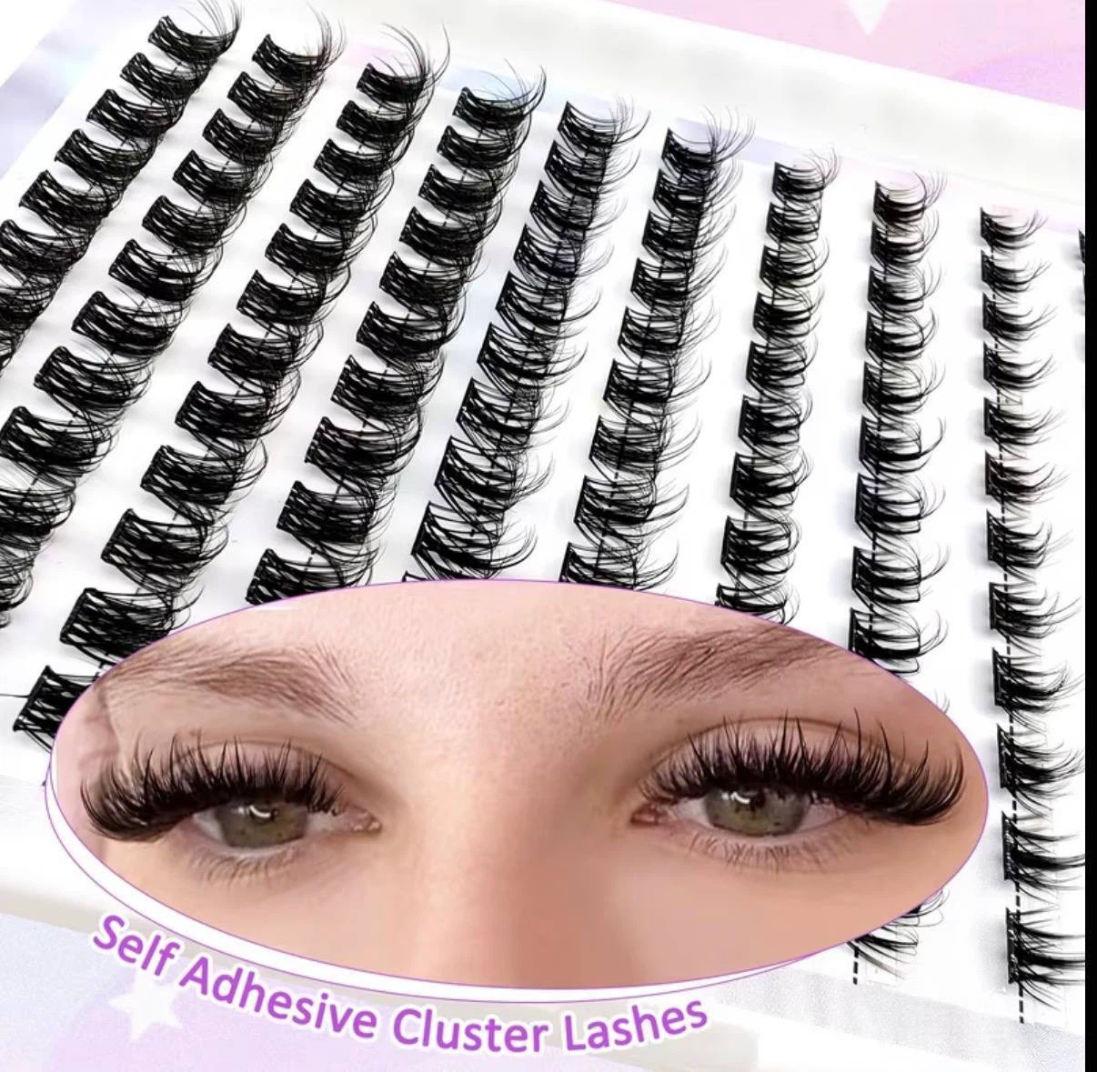 No Glue Needed Cluster Lashes – 100 PCS - photo 3