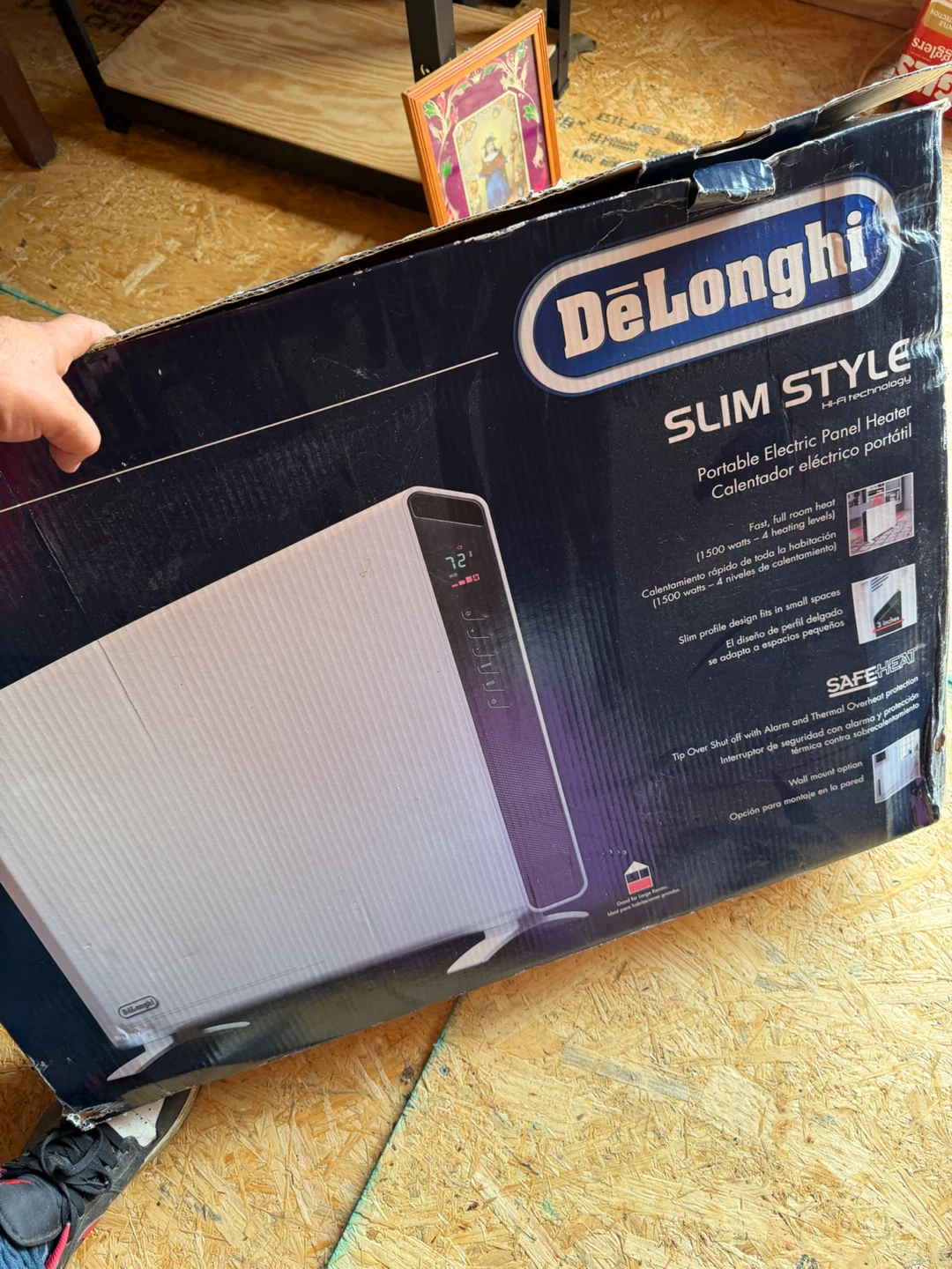DeLonghi Slim Style Portable Electric Panel Heater - photo 2