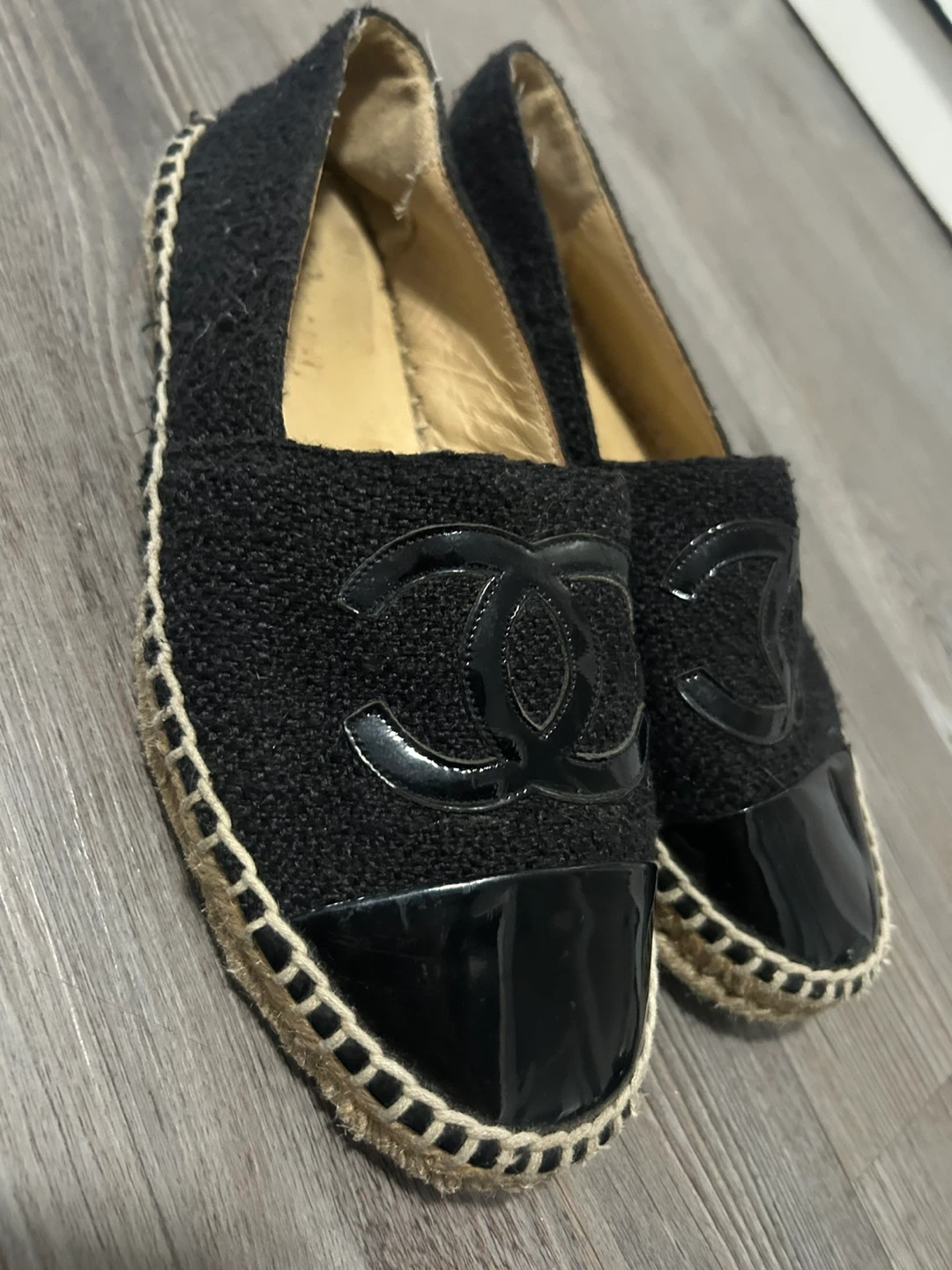 CHANEL Espadrille Flats authentic