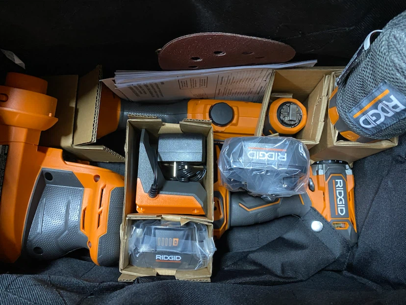 Ridgid 18v tool set Brand new