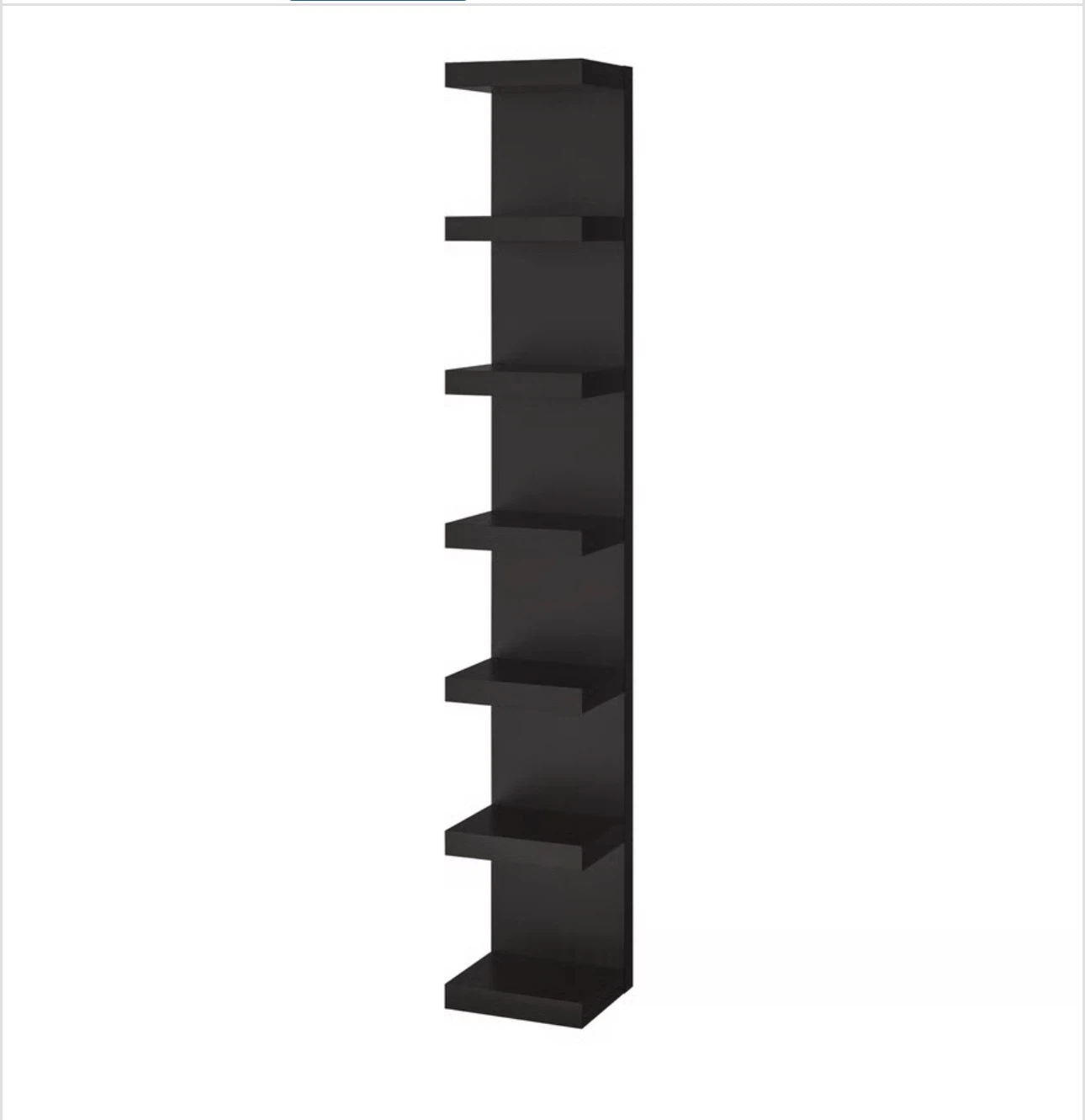 Black ikea Corner Shelf Unit