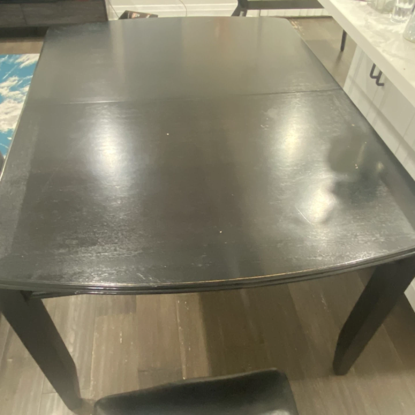 Black Dining Table with Chairs