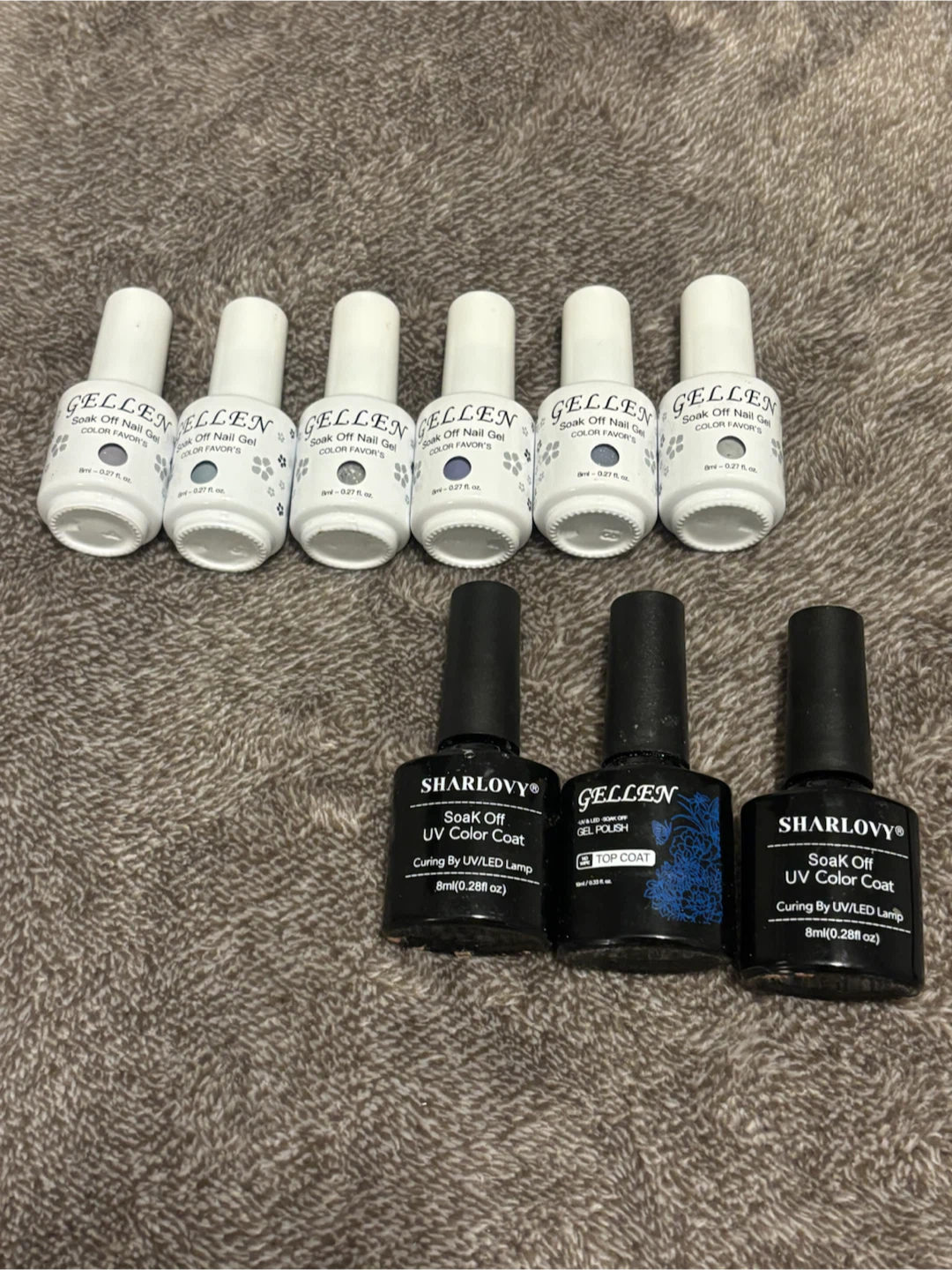 GELLEN Soak Off Nail Gel Polish Lavender Sky Colors Set
