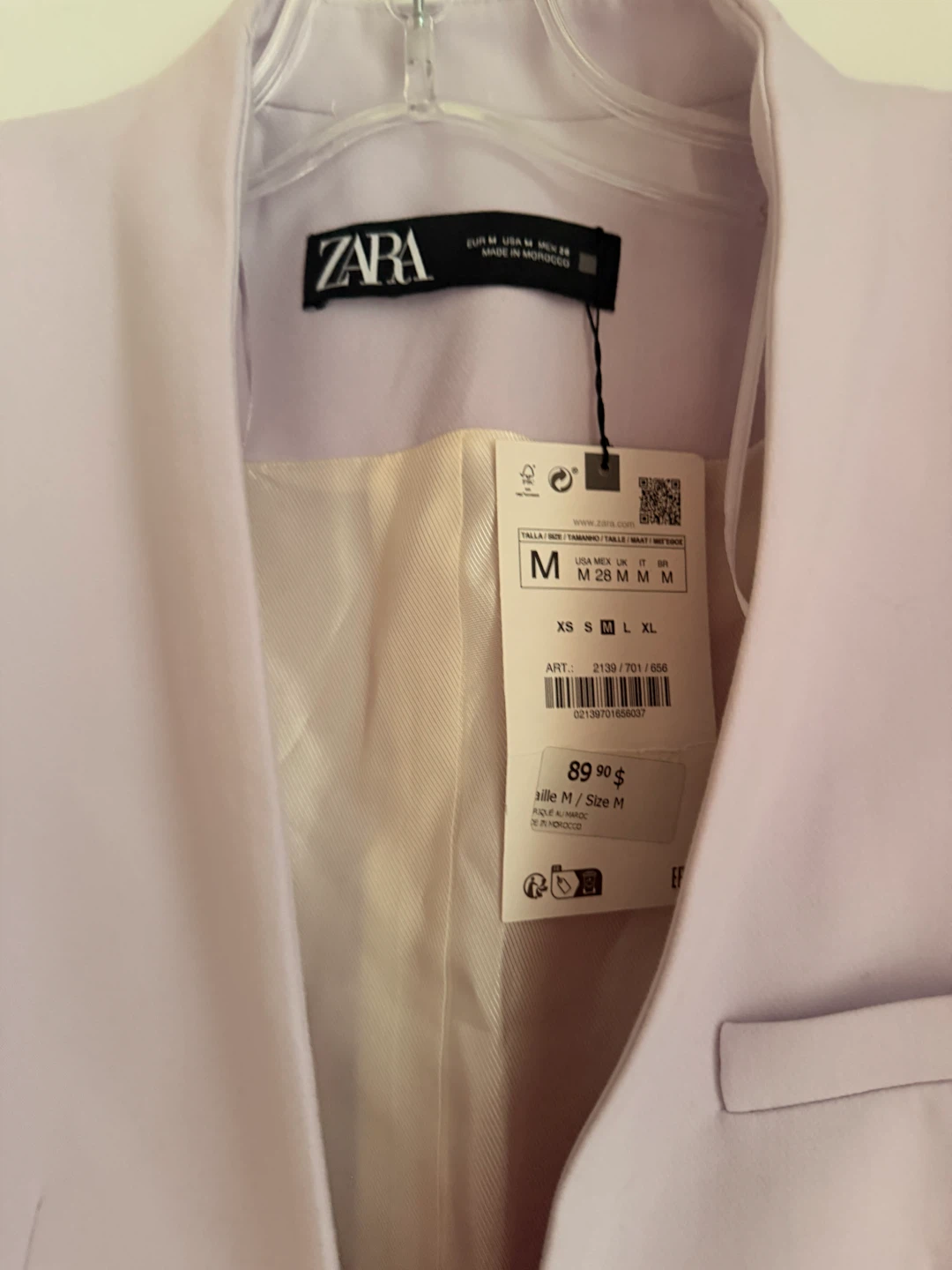 Zara Lavender Blazer - Size M - photo 4