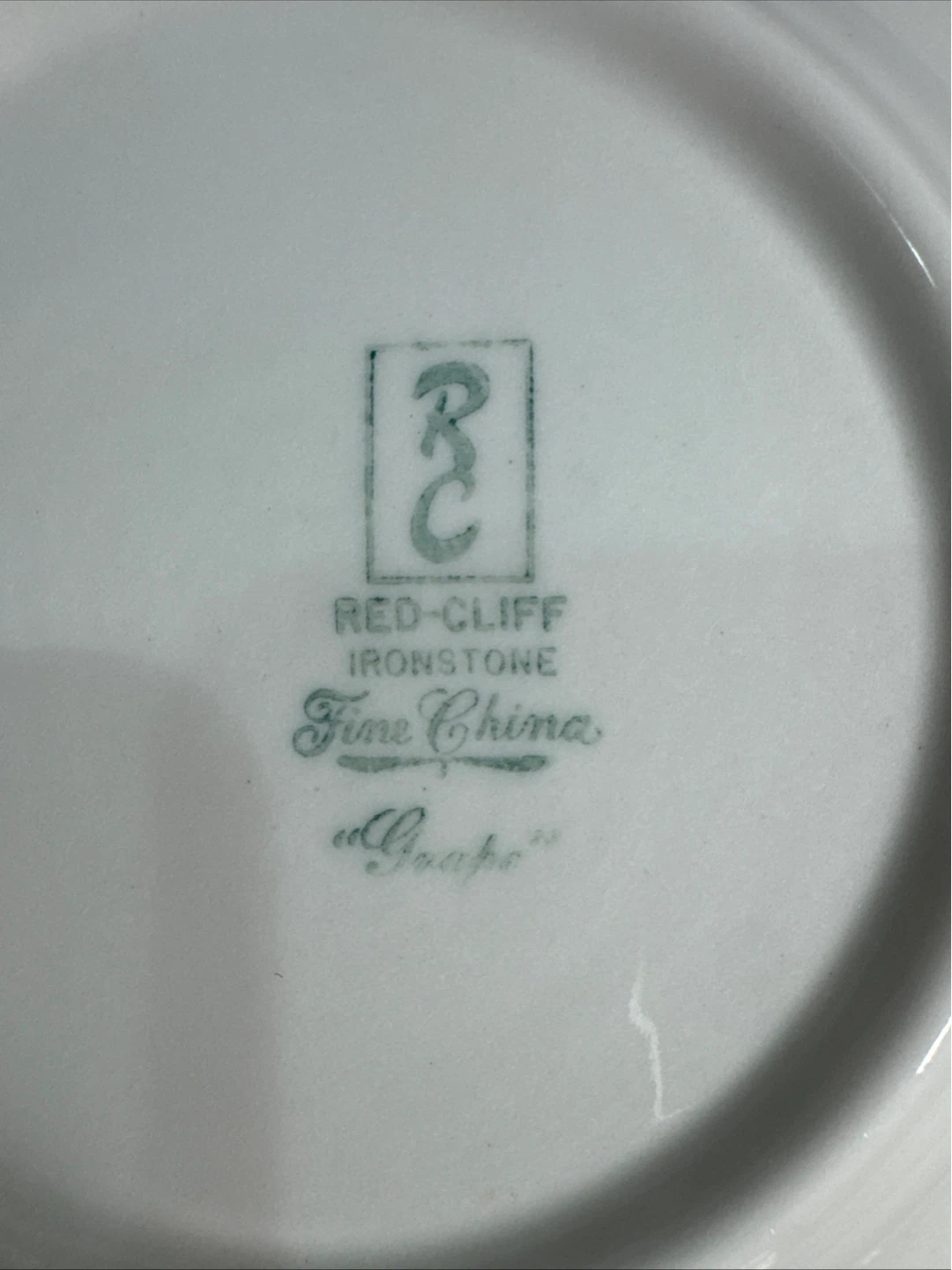 Red-Cliff Ironstone Grape Fine China Plates (Set of 6) - photo 4