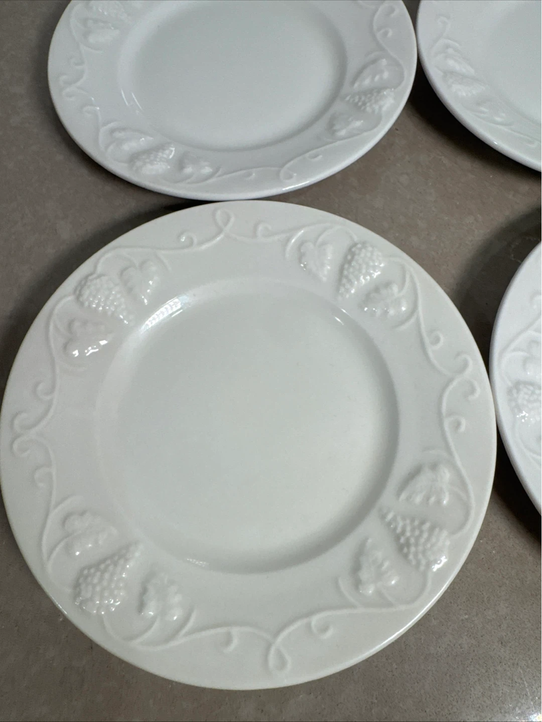 Red-Cliff Ironstone Grape Fine China Plates (Set of 6) - photo 2