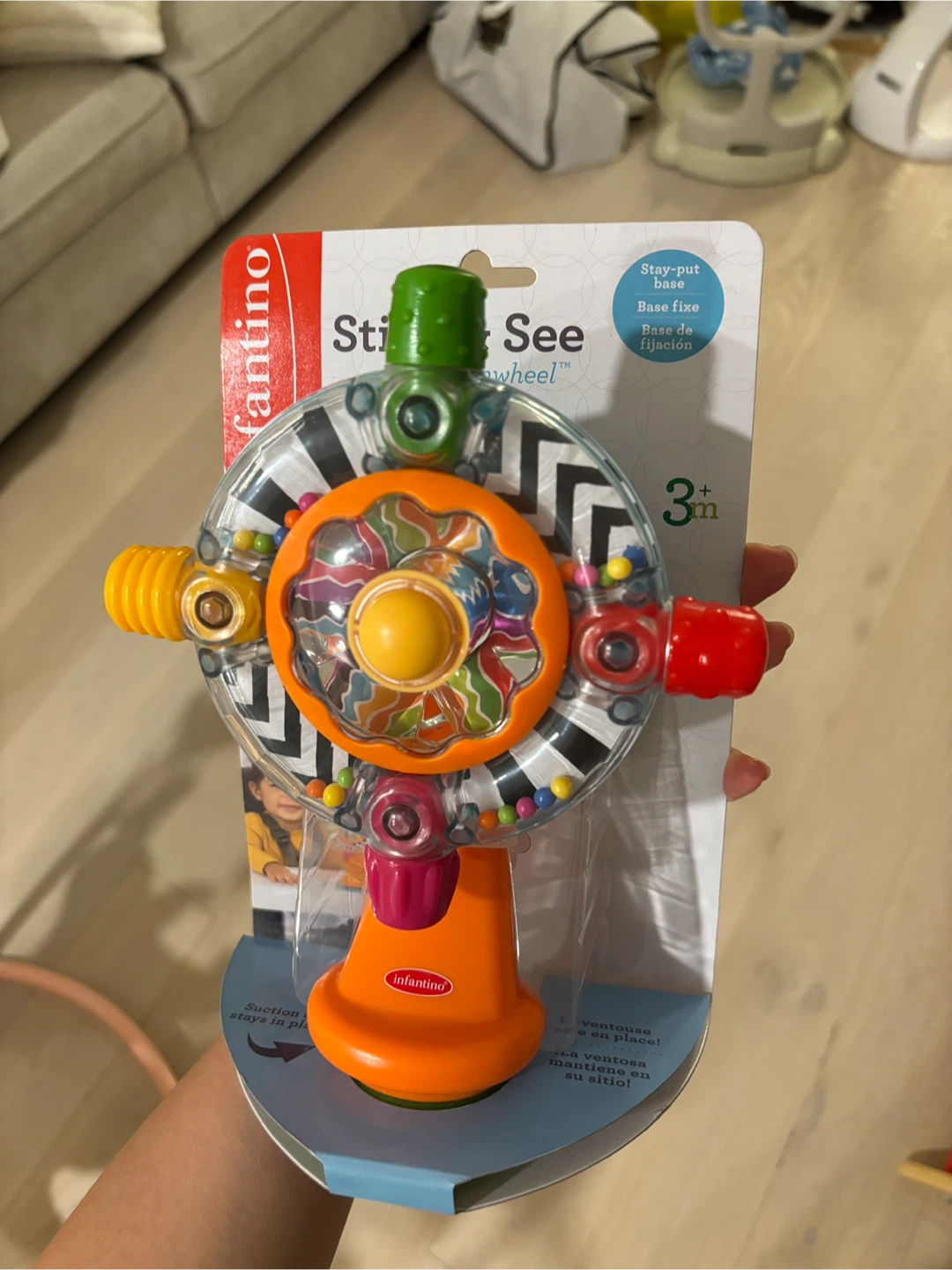 NEW Infantino Stir 'n See Activity Wheel Toy