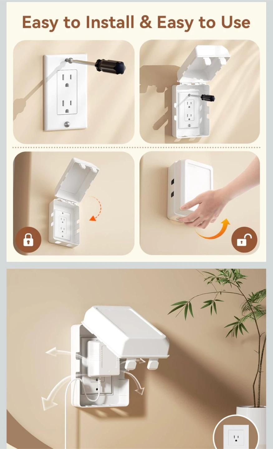 EUDEMON Baby Safety Outlet Cover Box - photo 5