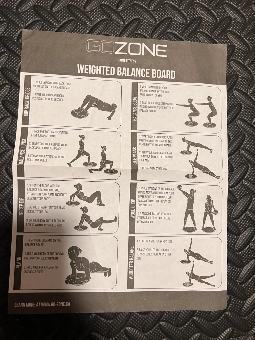GO ZONE Weighted Balance Board - photo 3