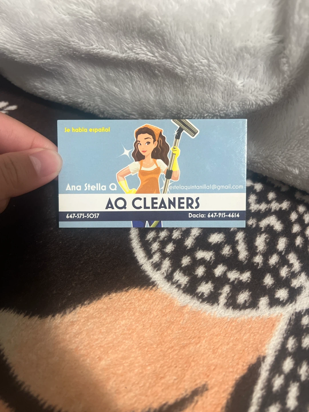 AQ Cleaners Business Card