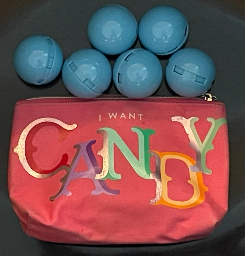 I Want Candy Makeup Pouch with Sneaker/Gym Deoderant Balls