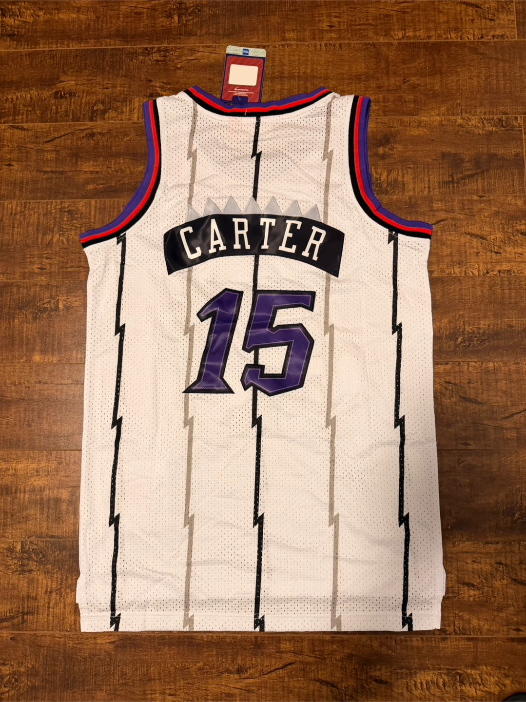 Toronto Raptors Jersey Vince Carter Vintage White Medium & Large - photo 3