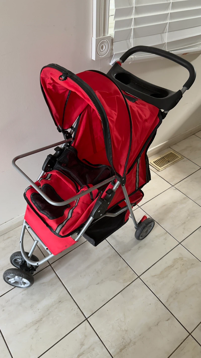 Red Pet Stroller