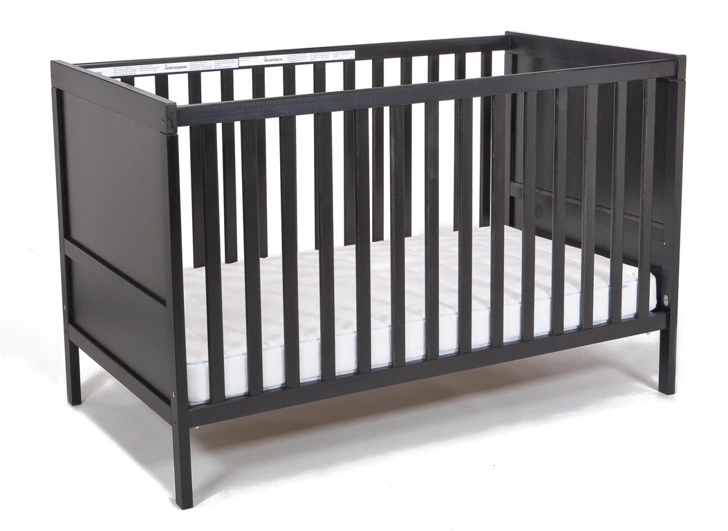 Black Wooden Crib (without mattress) - photo 3
