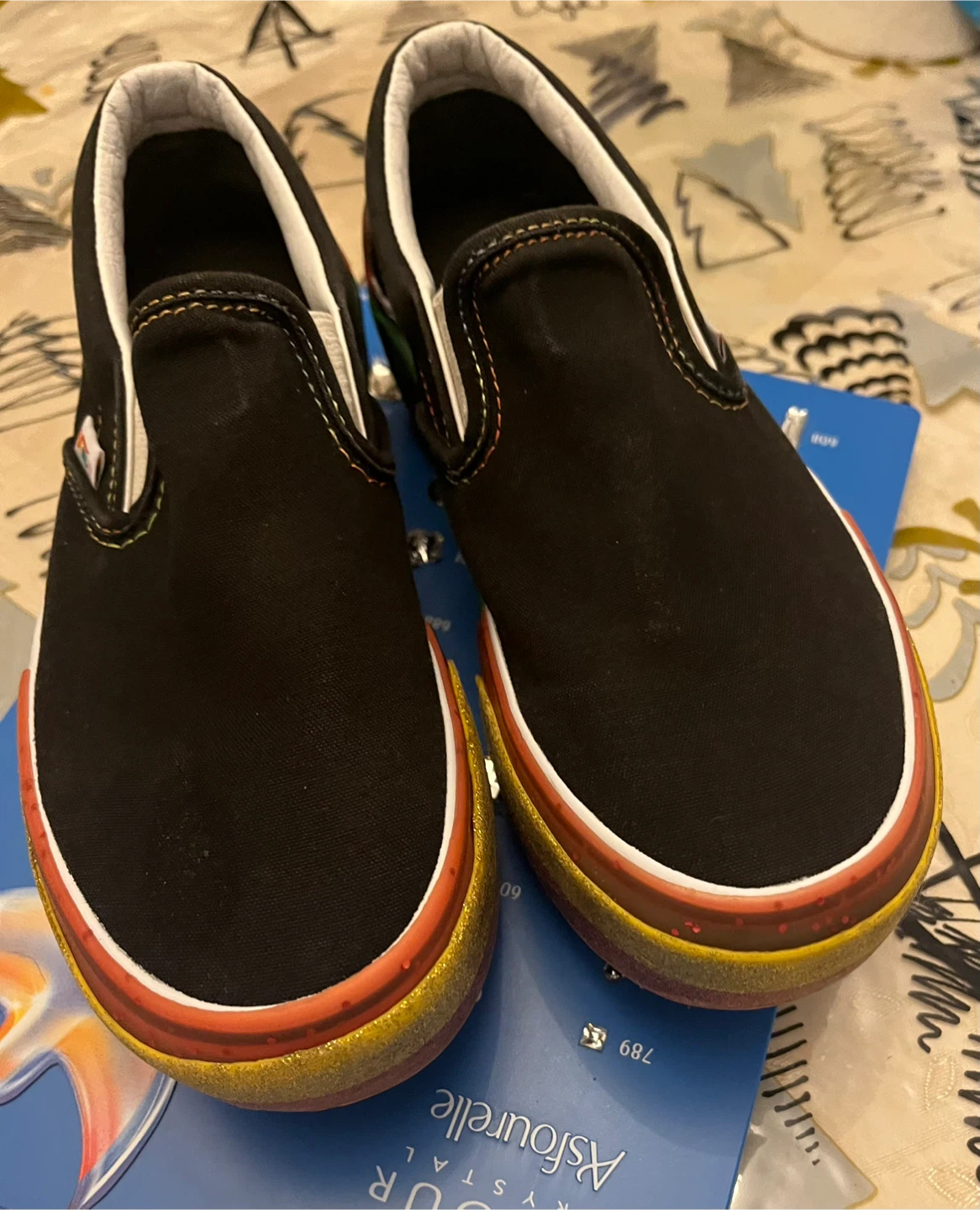 Vans Slip-On Rainbow Glitter Shoes - photo 3