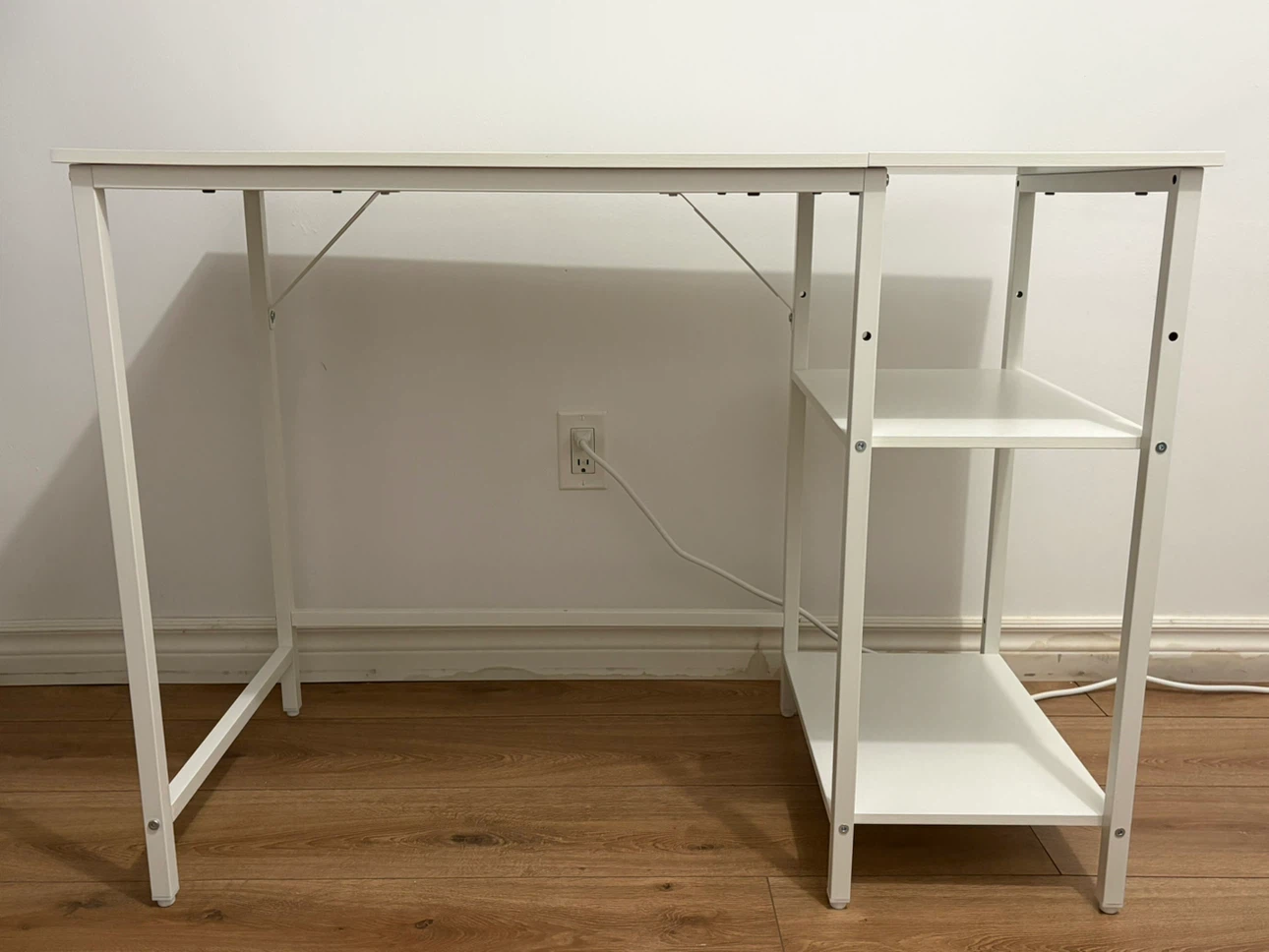 White Desk with Shelves - Moving Sale