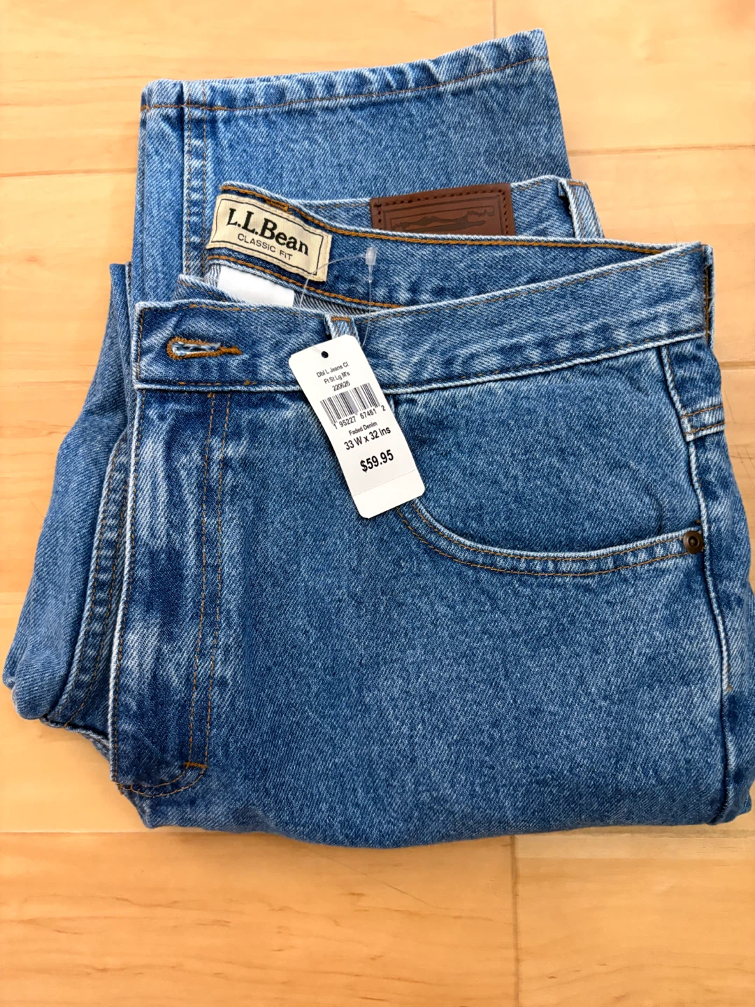 L.L.Bean Classic Fit Jeans - 33W x 32L