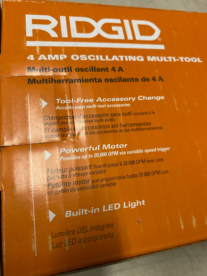 Ridgid oscillating multi tool New in box - photo 4