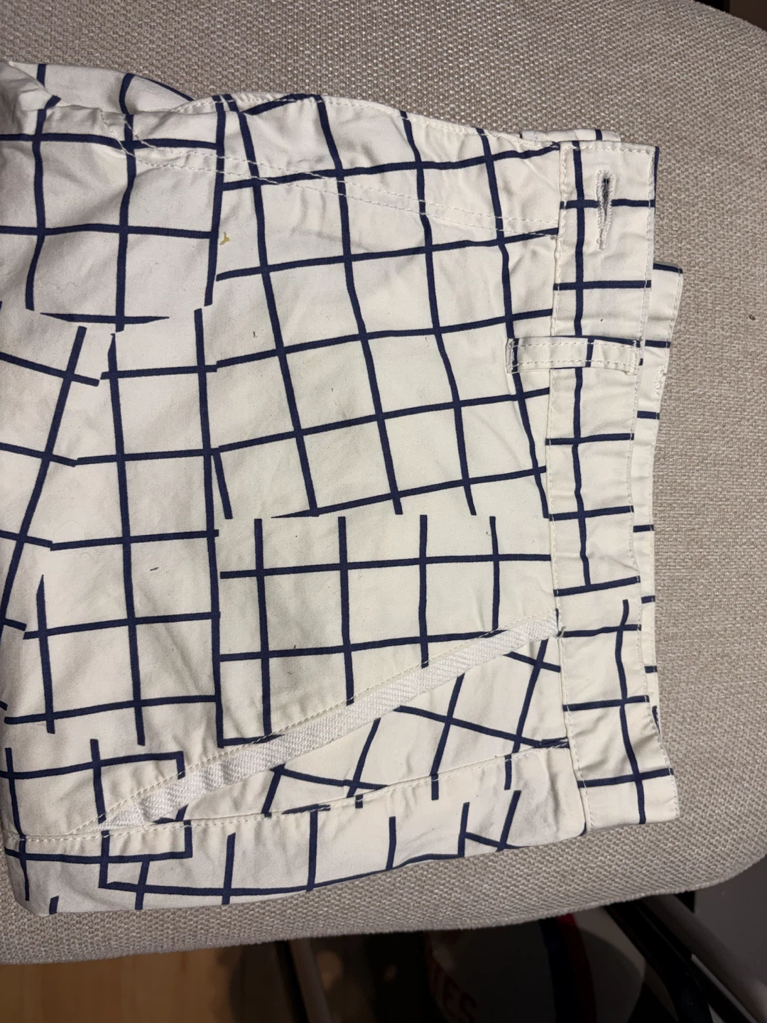 AX Armani Exchange Grid Print Chinos