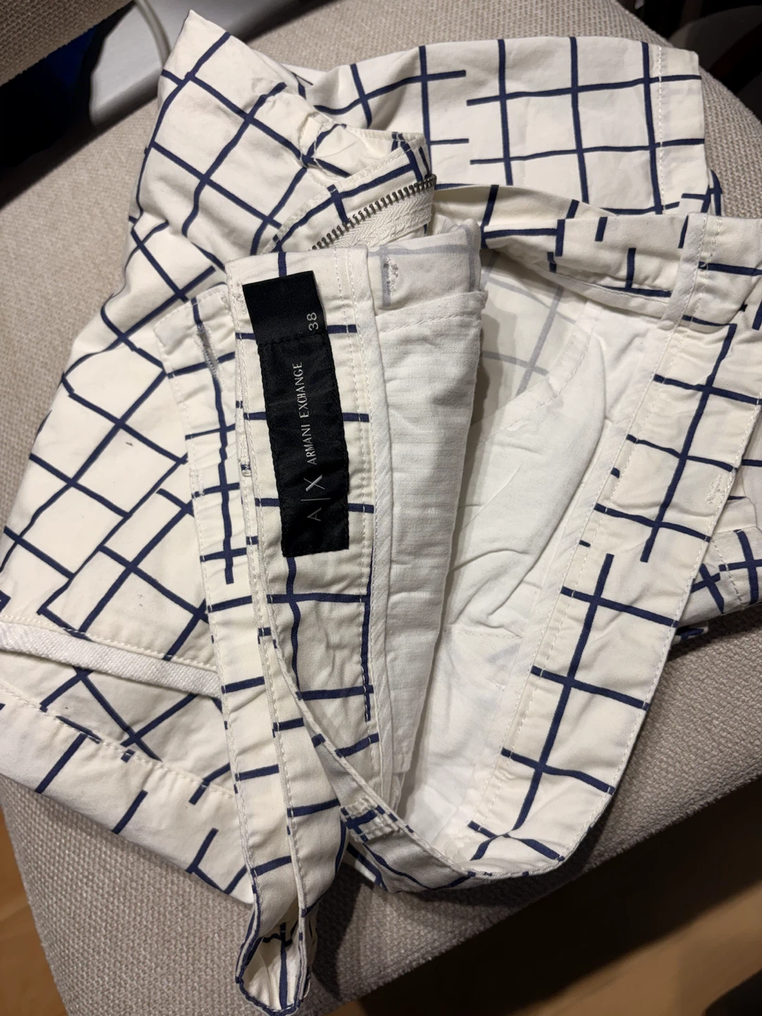 AX Armani Exchange Grid Print Chinos - photo 3