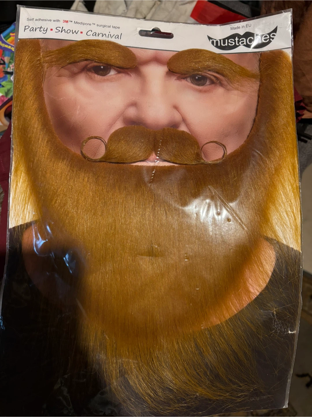New Self-Adhesive Moustache and Beard Set