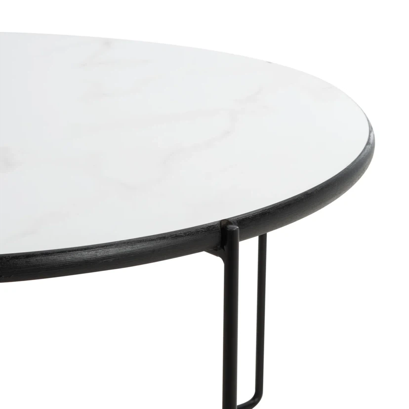 Marble and metal Coffee Table - photo 3