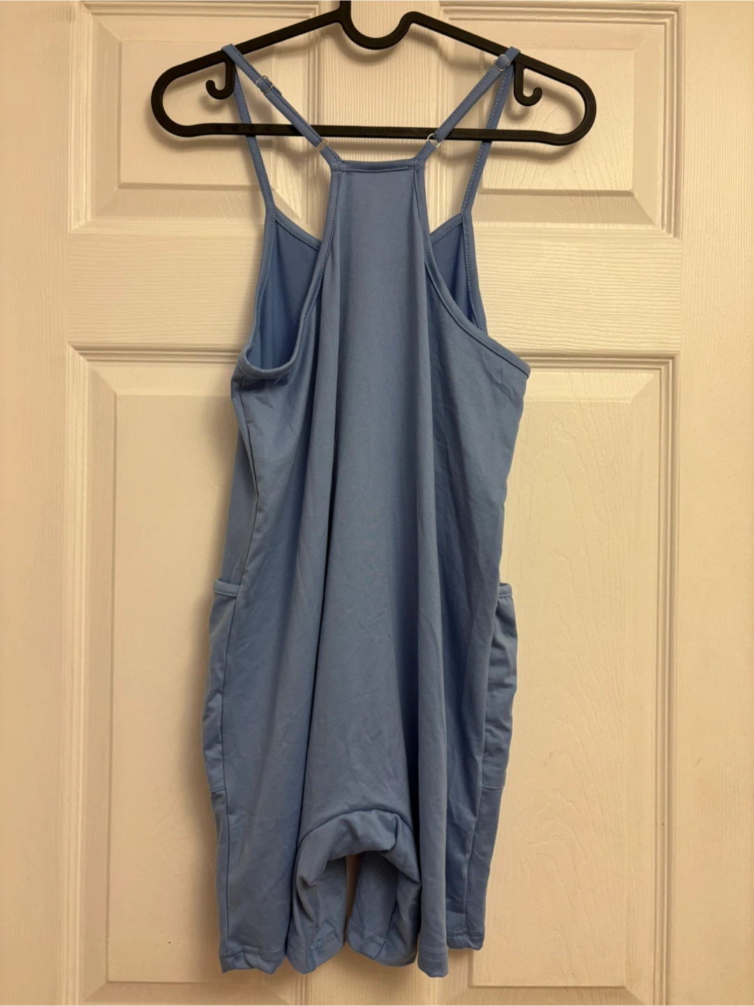 Girls Blue Romper with Pockets - photo 3