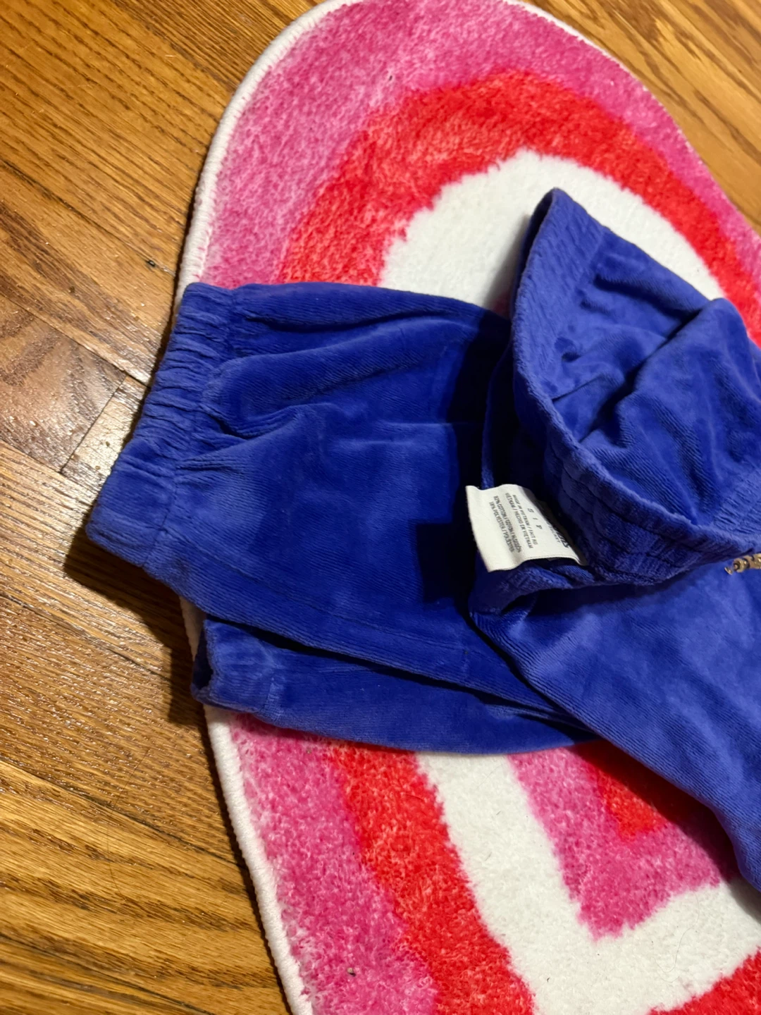 Love pink Y2K sequin velour track pants - photo 3
