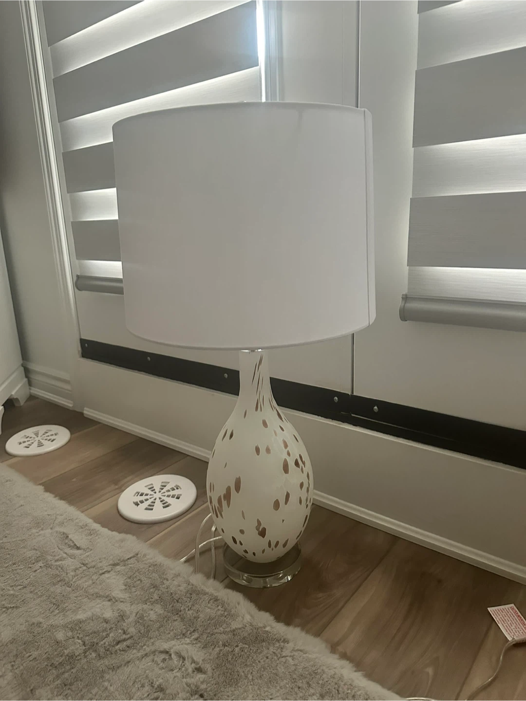 Modern White Ceramic Table Lamp | Brand New