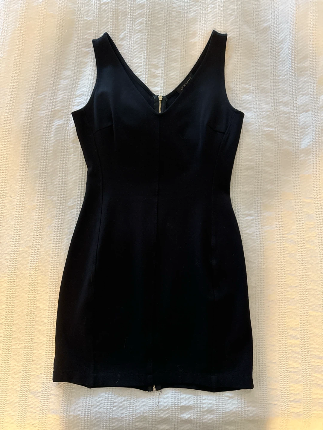Black V-neck bodycon Dress - Dynamite