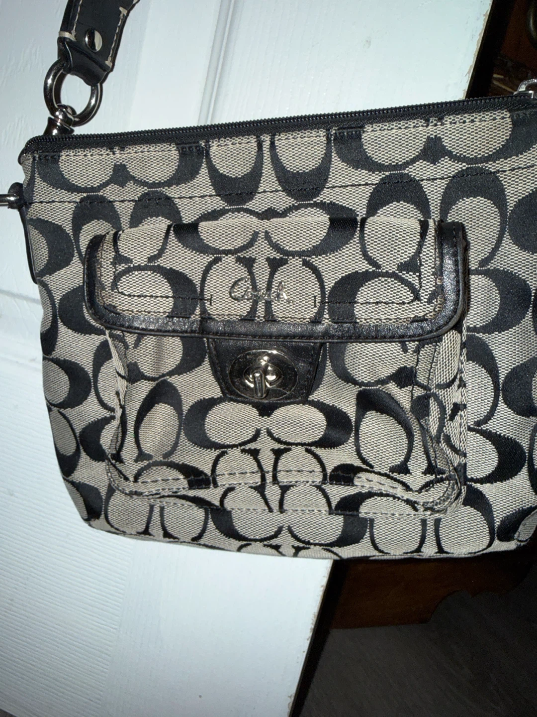Coach Signature C Monogram Shoulder Bag
