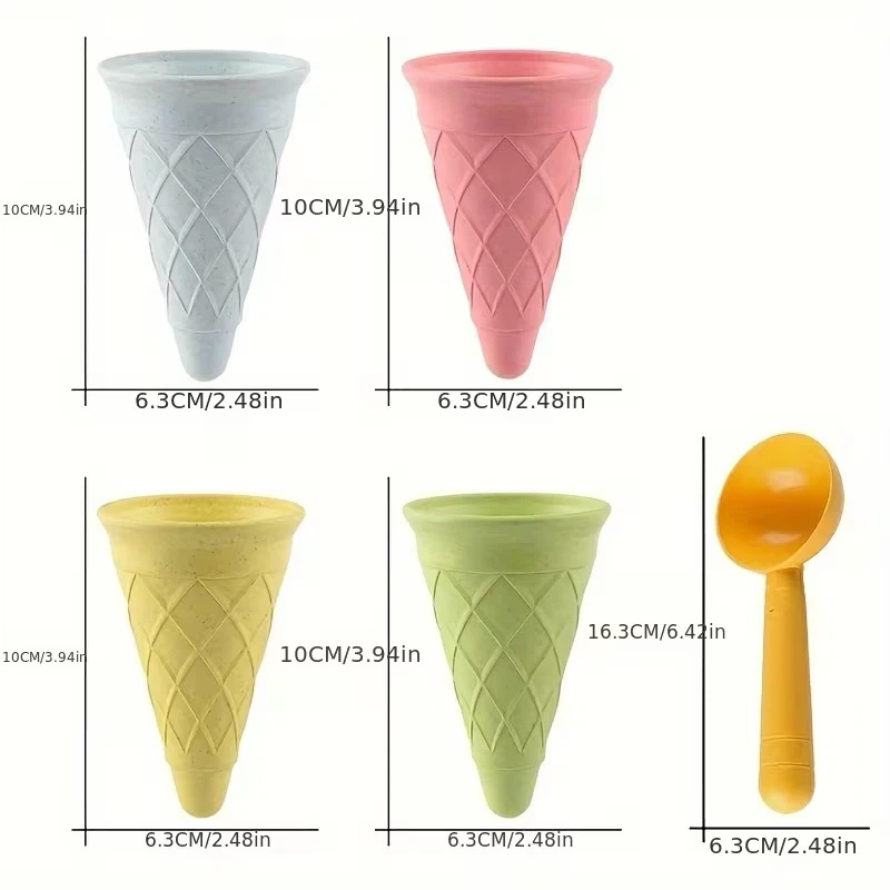 Beach Sand Toy - Ice Cream Cones and Spoon - photo 3