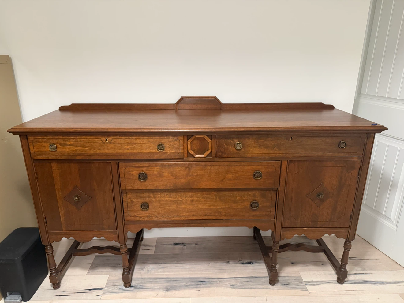 Vintage Wooden Sideboard Buffet