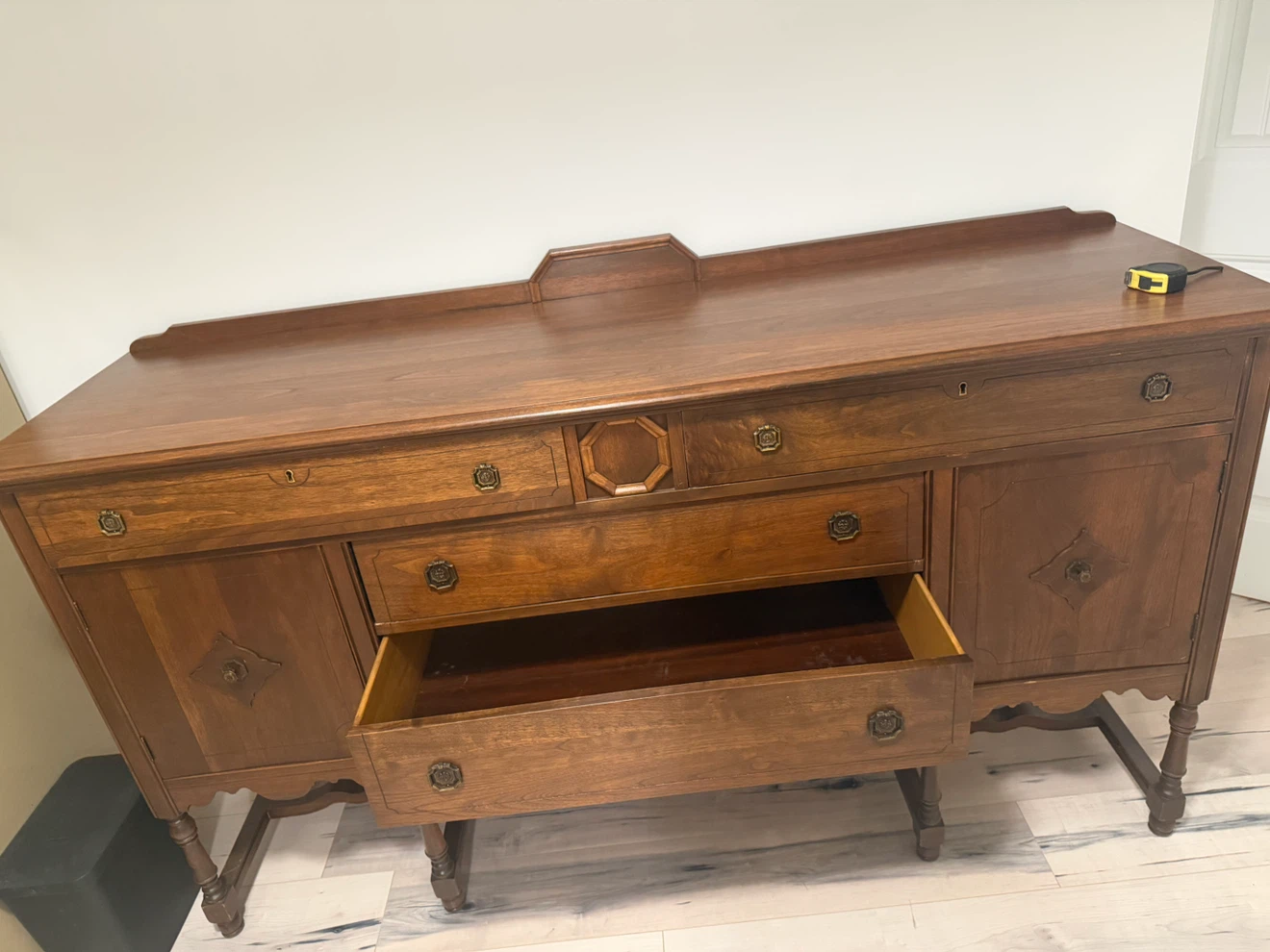 Vintage Wooden Sideboard Buffet - photo 4