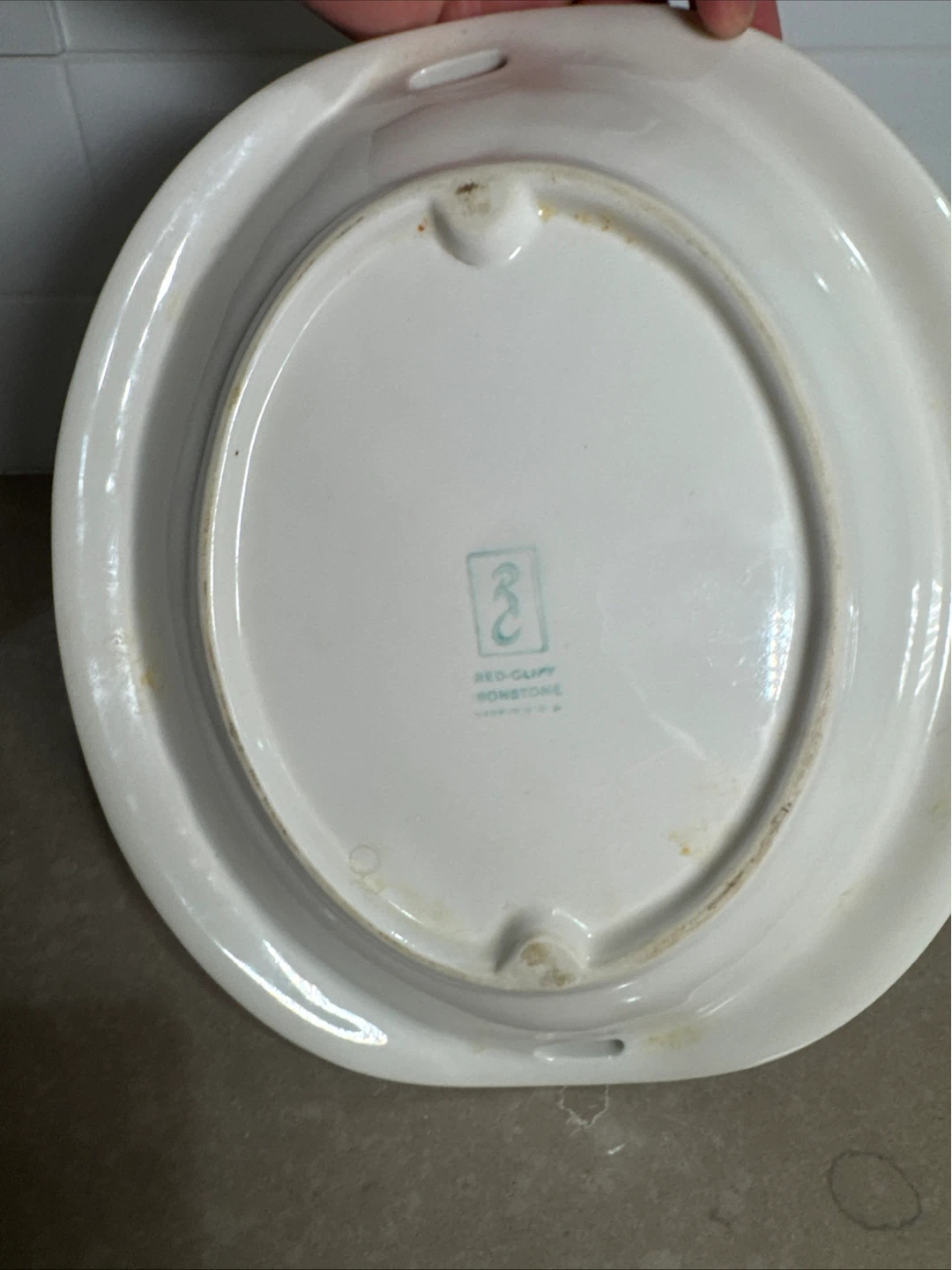 Red-Cliff Ironstone "Our Daily Bread" Serving Dish - photo 5