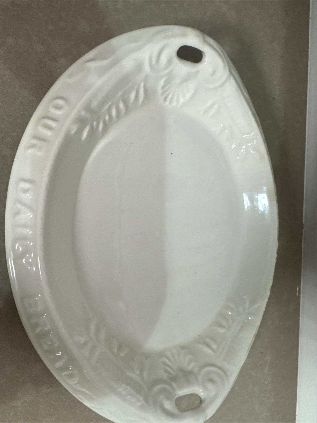 Red-Cliff Ironstone "Our Daily Bread" Serving Dish - photo 2