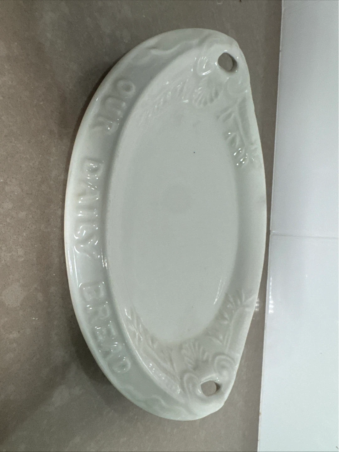Red-Cliff Ironstone "Our Daily Bread" Serving Dish