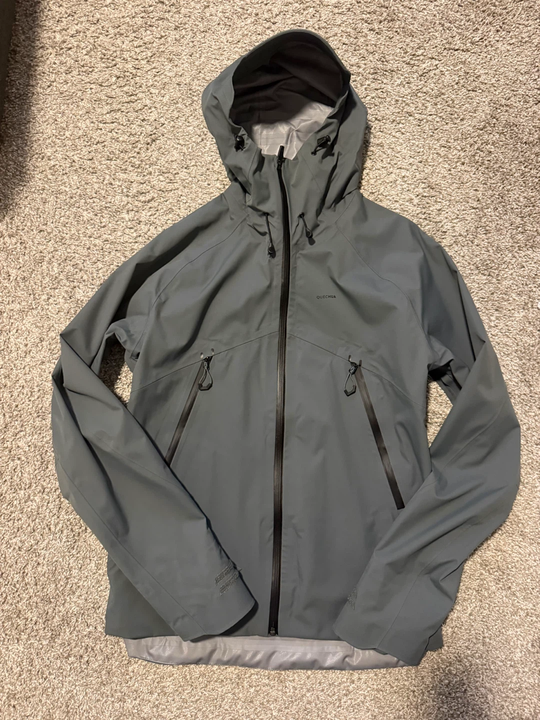 Quechua Men's Waterproof Hooded Jacket