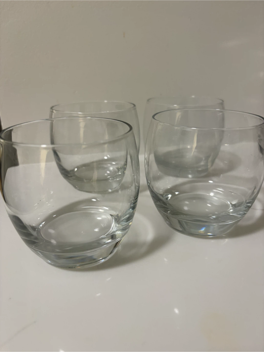 Set of 4 clear stemless glasses - photo 2